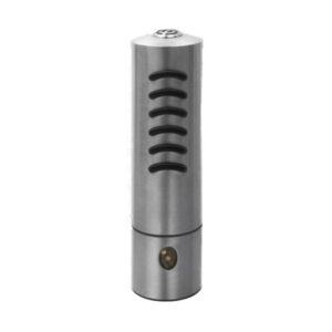 19cm tall oval stainless steel with rubber ribs electrical peppermill