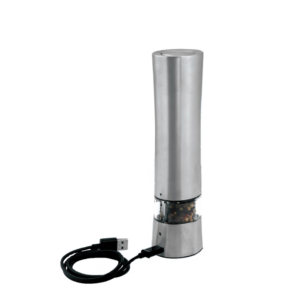 21cm electrical USB charged oval shape pepper salt mill