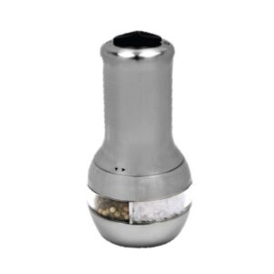 16cm stainless Steel color plated 2 in 1 pepper & salt electric mill