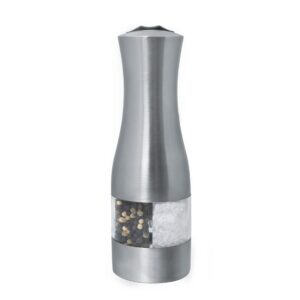 21cm stainless steel vase shape 2 in 1 pepper &salt electric mill