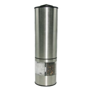 20cm stainless steel oval shape 2-in-1 pepper and salt electric mill