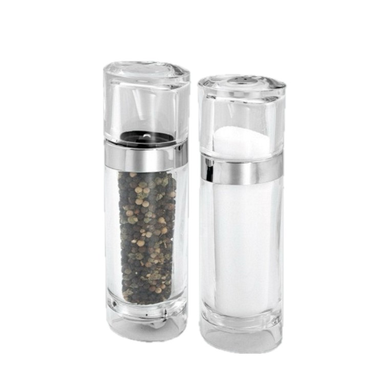 Acrylic Peppermill & Salt Shaker Set