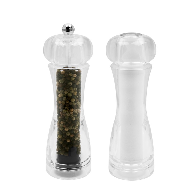 14cm/18cm acrylic peppermill & salt shaker set - Image 2