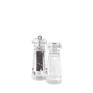 13cm/17.3cm Acrylic Peppermill & Salt Shaker/mill Set