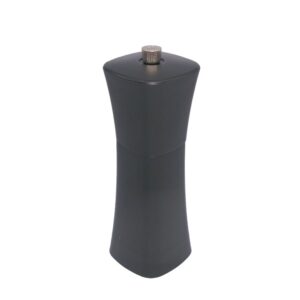 18cm tall square round shape plastic matte salt or pepper grinder
