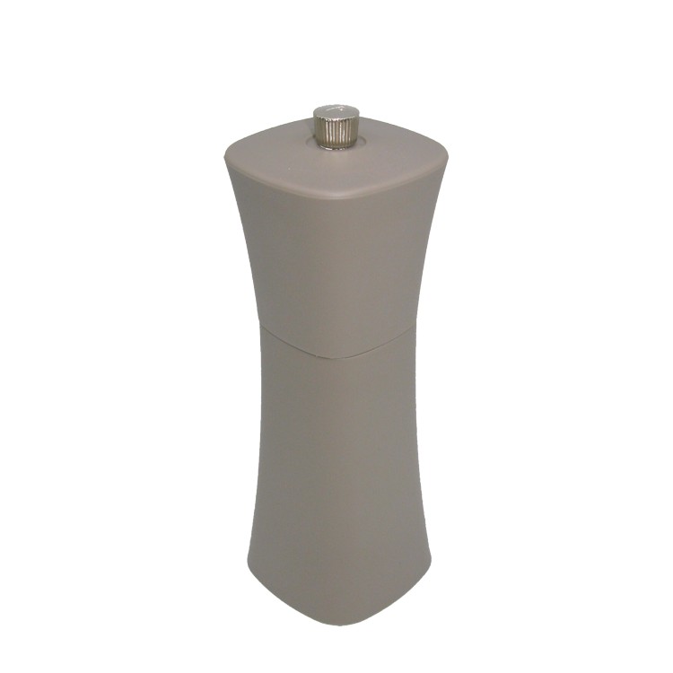 18cm tall square round shape plastic matte salt or pepper grinder - Image 6