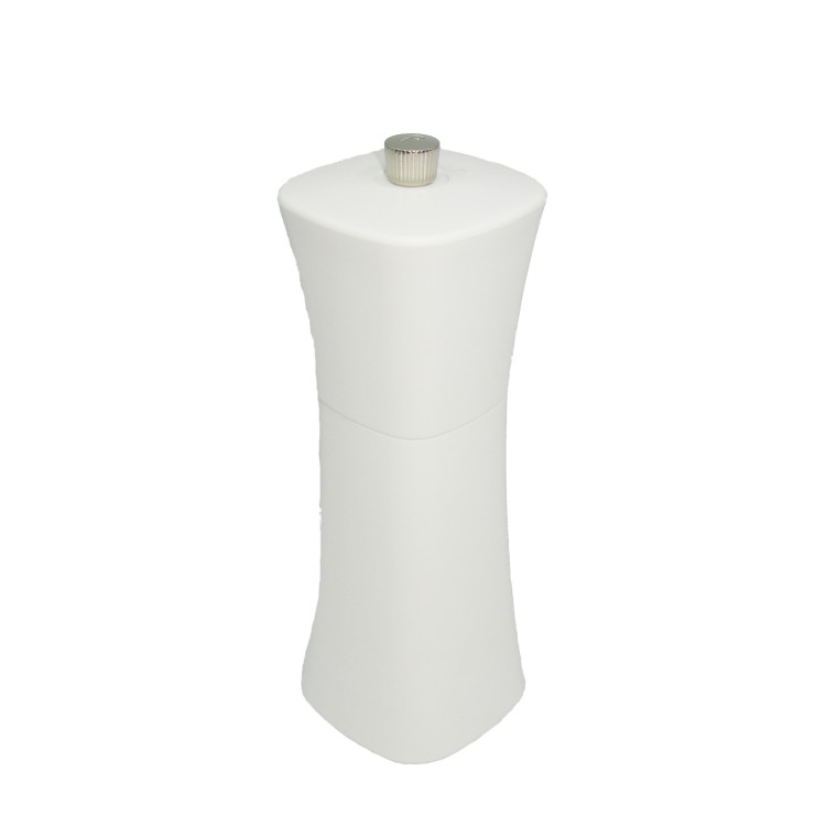 18cm tall square round shape plastic matte salt or pepper grinder - Image 7