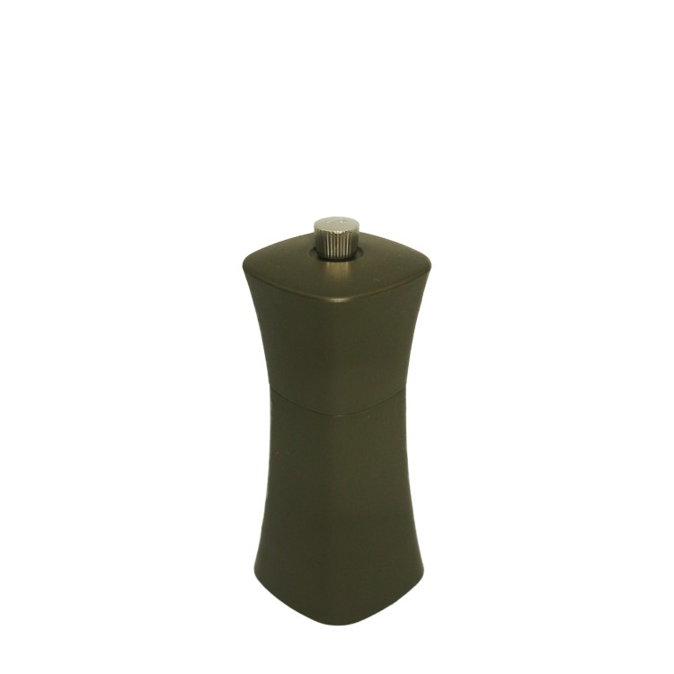 13cm tall square round shape plastic matte salt or pepper grinder - Image 5