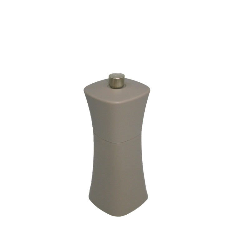 13cm tall square round shape plastic matte salt or pepper grinder - Image 3