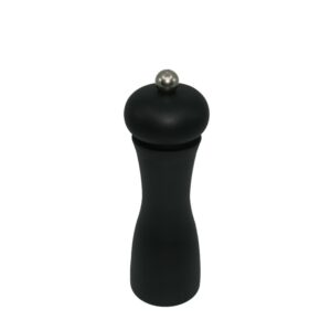 18.5cm tall slim round shape plastic matte salt or pepper grinder