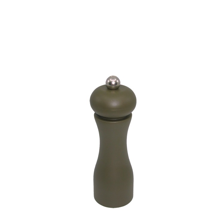 14cm tall slim round shape plastic matte salt or pepper grinder - Image 3