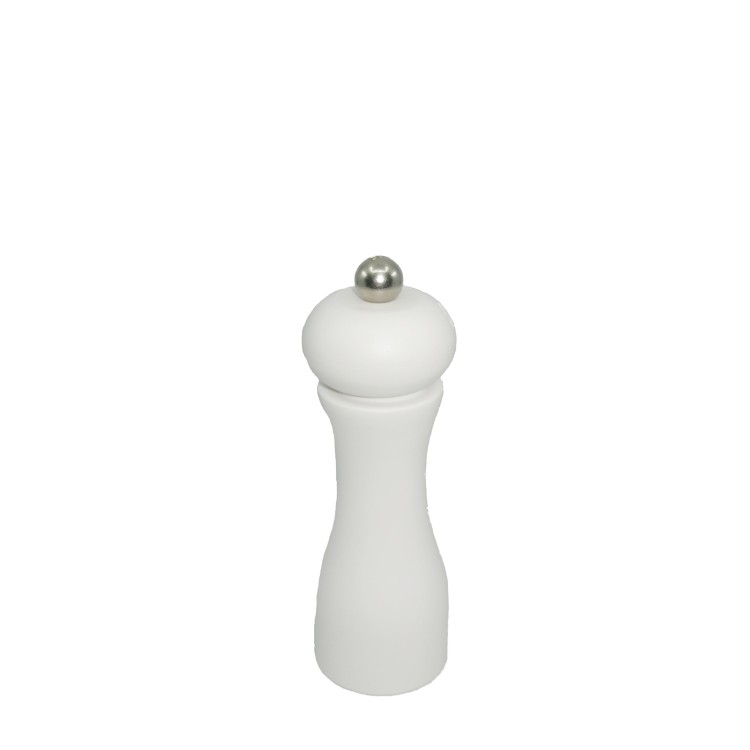 14cm tall slim round shape plastic matte salt or pepper grinder - Image 5