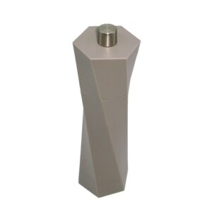 19cm twist shape plastic matte salt or pepper grinder