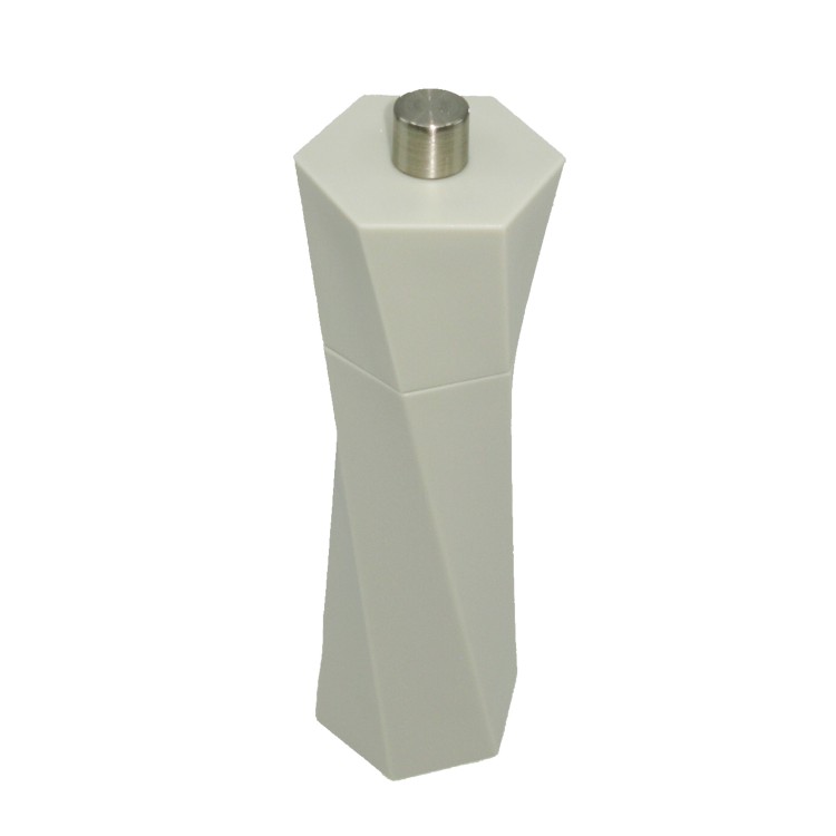 19cm twist shape plastic matte salt or pepper grinder - Image 4
