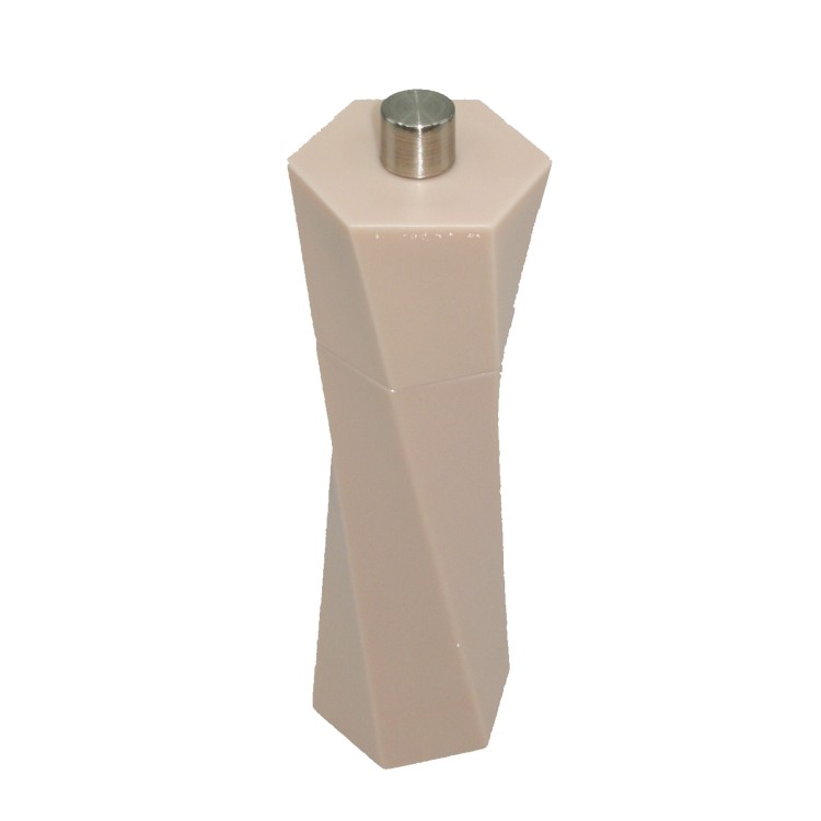 19cm twist shape plastic matte salt or pepper grinder - Image 5