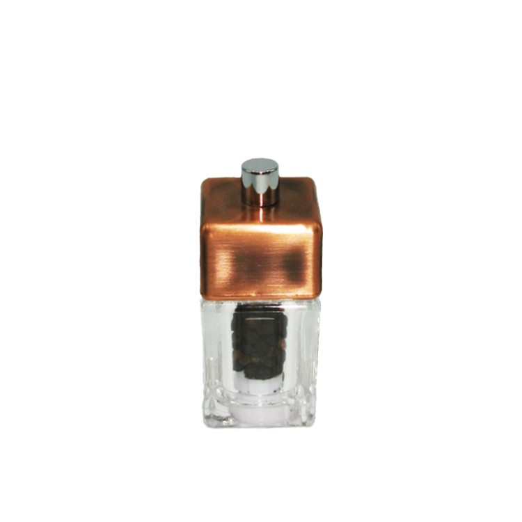 8.5cm color plated top square peppermill