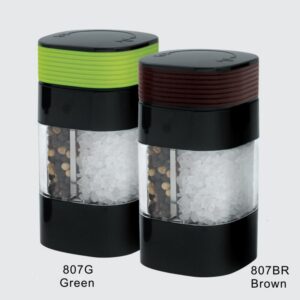 11.5cm tall ABS body/base square manual 2-in-1 grinder