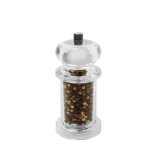 14cm tall Classic acrylic peppermill and salt shaker combo