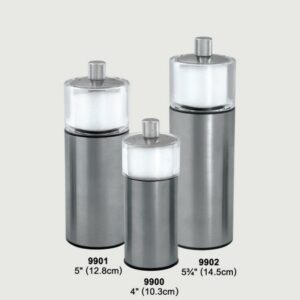 10.3/12.8/14.5cm Stainless Steel peppermill and salt shaker Combo