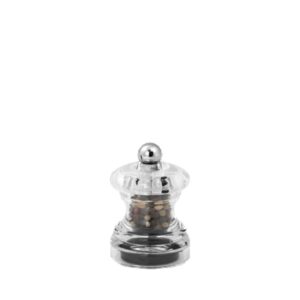 6.5cm acrylic pocket size peppermill or salt mill