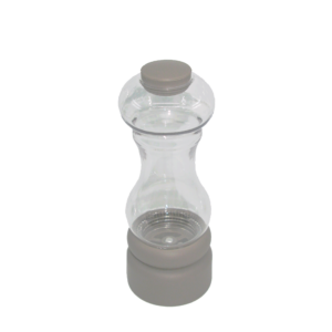 16cm tall flare PET body with adjustable ceramic grinder