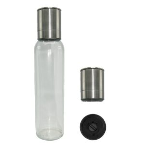 23.5cm tall 340ml Glass body reusable adjustable disposable grinder