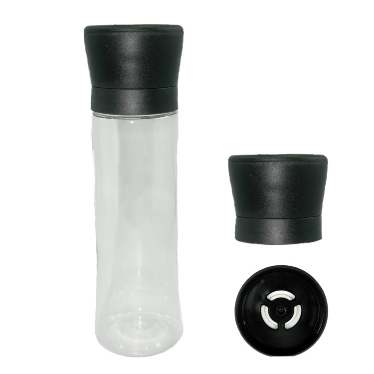 20cm tall 330ml PET body reusable disposable grinder