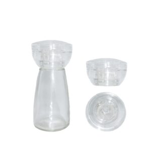 11cm tall 75ml glass body reusable disposable grinder