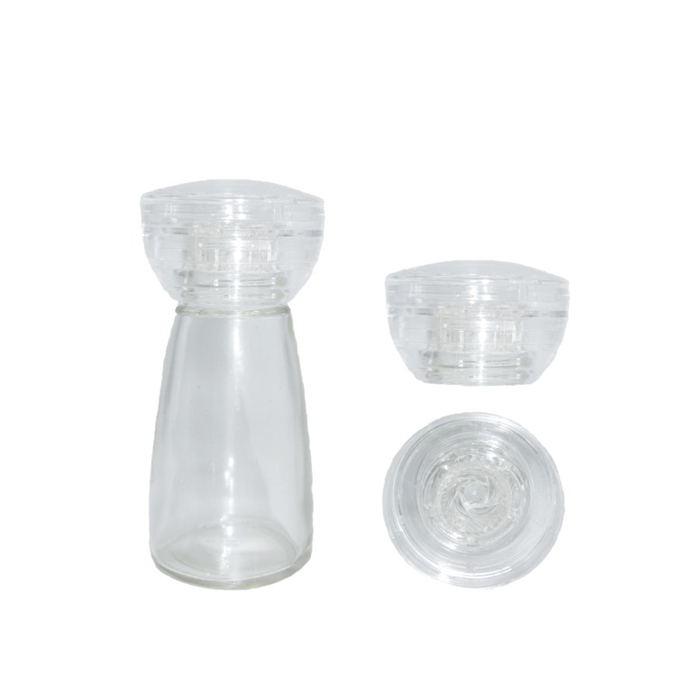 11cm tall 75ml glass body reusable disposable grinder