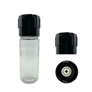 15cm tall 130ml glass body reusable disposable grinder