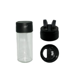 10.6cm tall 80ml glass body reusable disposable shaker