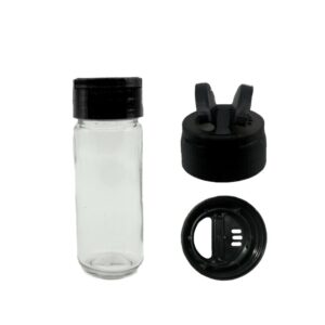 13.5cm tall 130ml glass body reusable disposable shaker