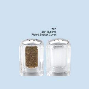 5.5cm tall Acrylic Pepper & Salt Shaker Set
