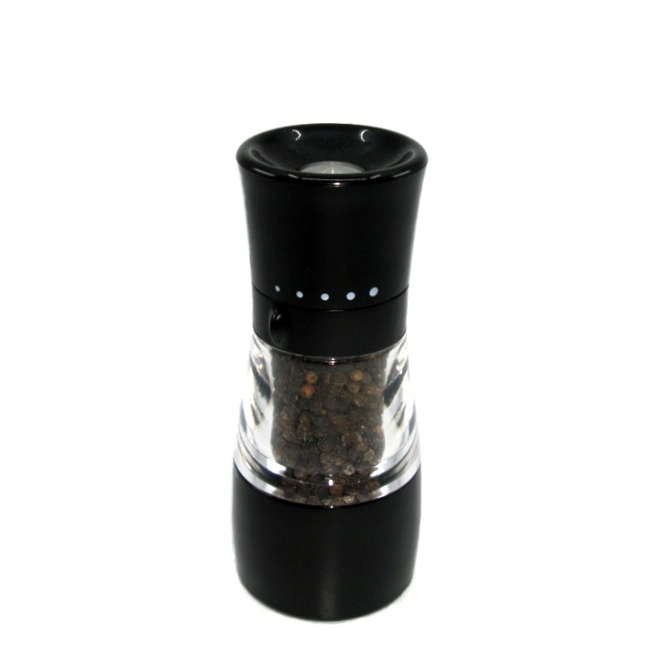 14.5cm plastic grind select peppermill/salt mill, top grinding