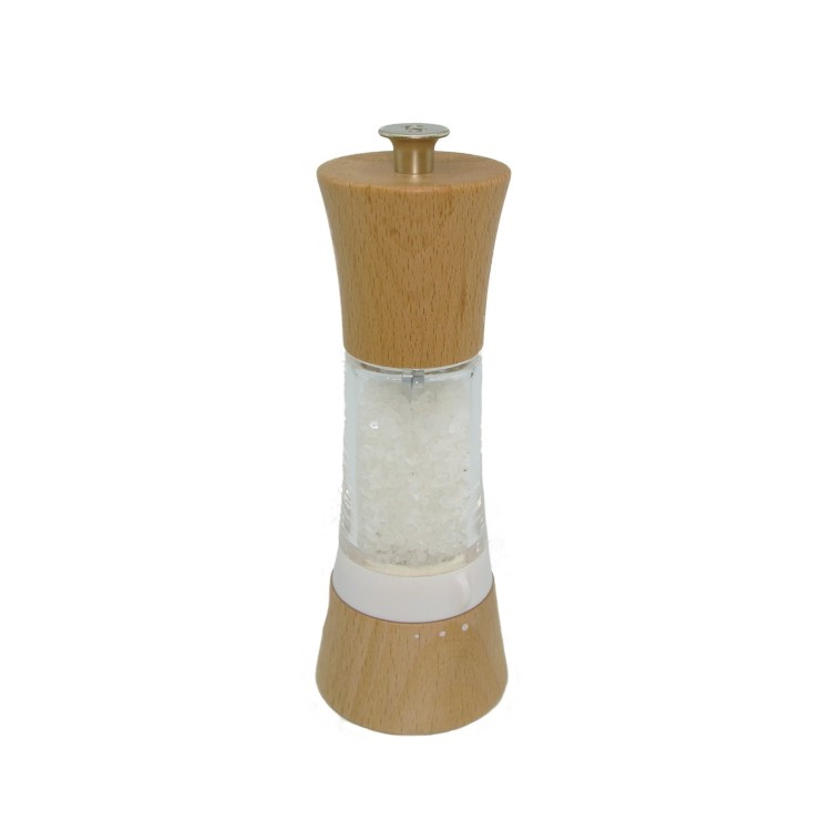 18cm beechwood top & base W9172 grind select peppermill/ salt mill
