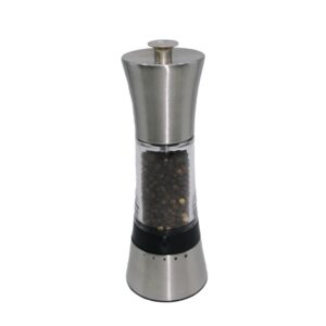18cm SS top & base grind select peppermill/ salt mill, bottom grinding