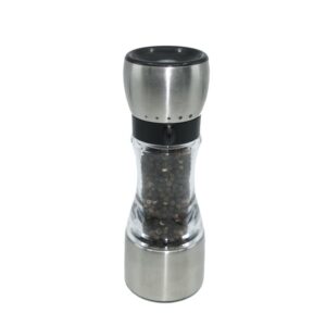 18cm stainless steel top & base grind select peppermill/ salt mill, top grinding