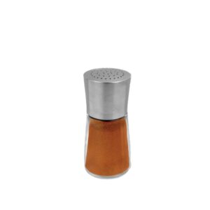 13cm stainless steel top shaker with glass body