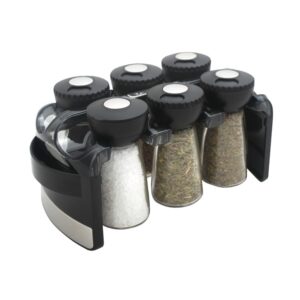 HERB & SPICE RACK WITH 6 SHAKER JARS
